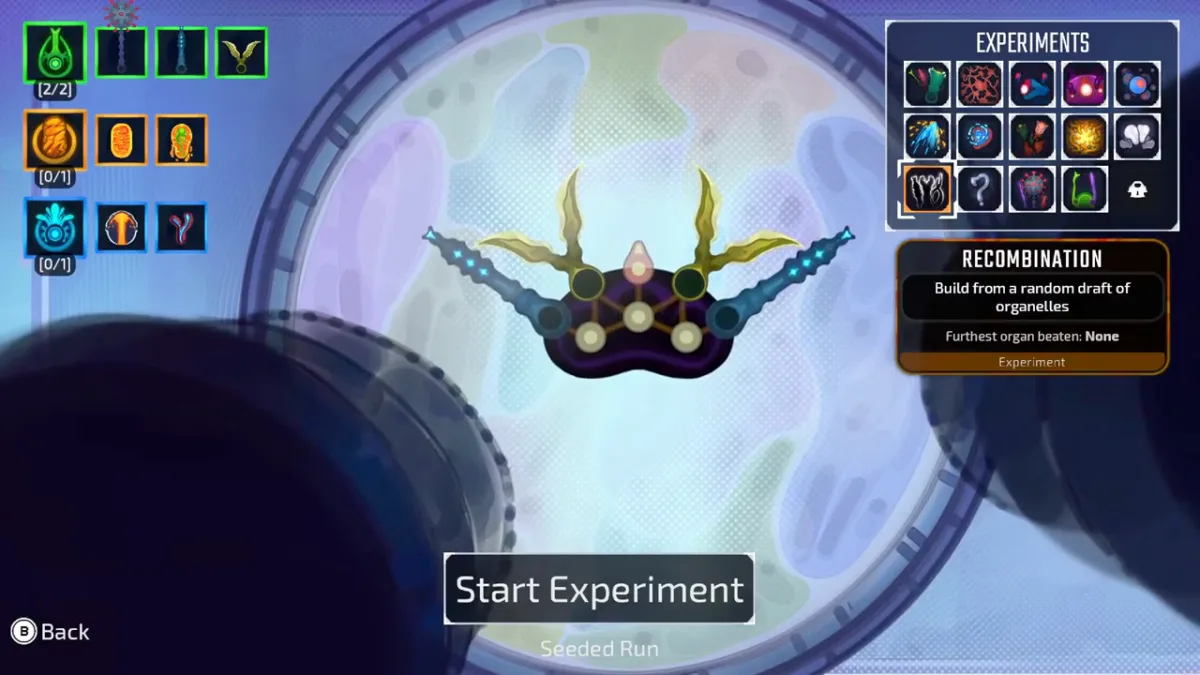 lil collector with a crown-like body on a Pathogenic pre-run screen
